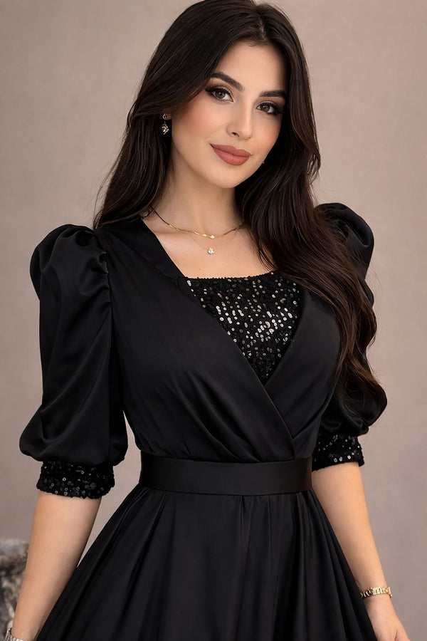 Women's Lycra Blend Fit & Flare Dress – Full Length