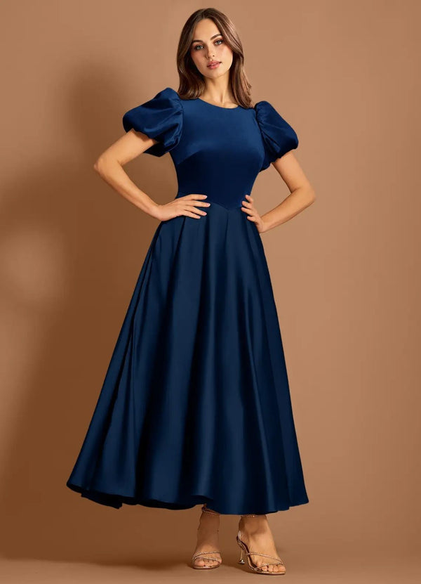 Women's Viscose Rayon Fit & Flare Dress – Midi
