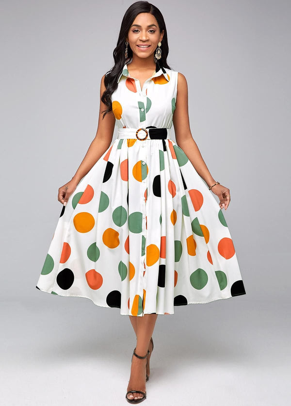 Women's White Self Design Satin Fit & Flare Dress – Mini